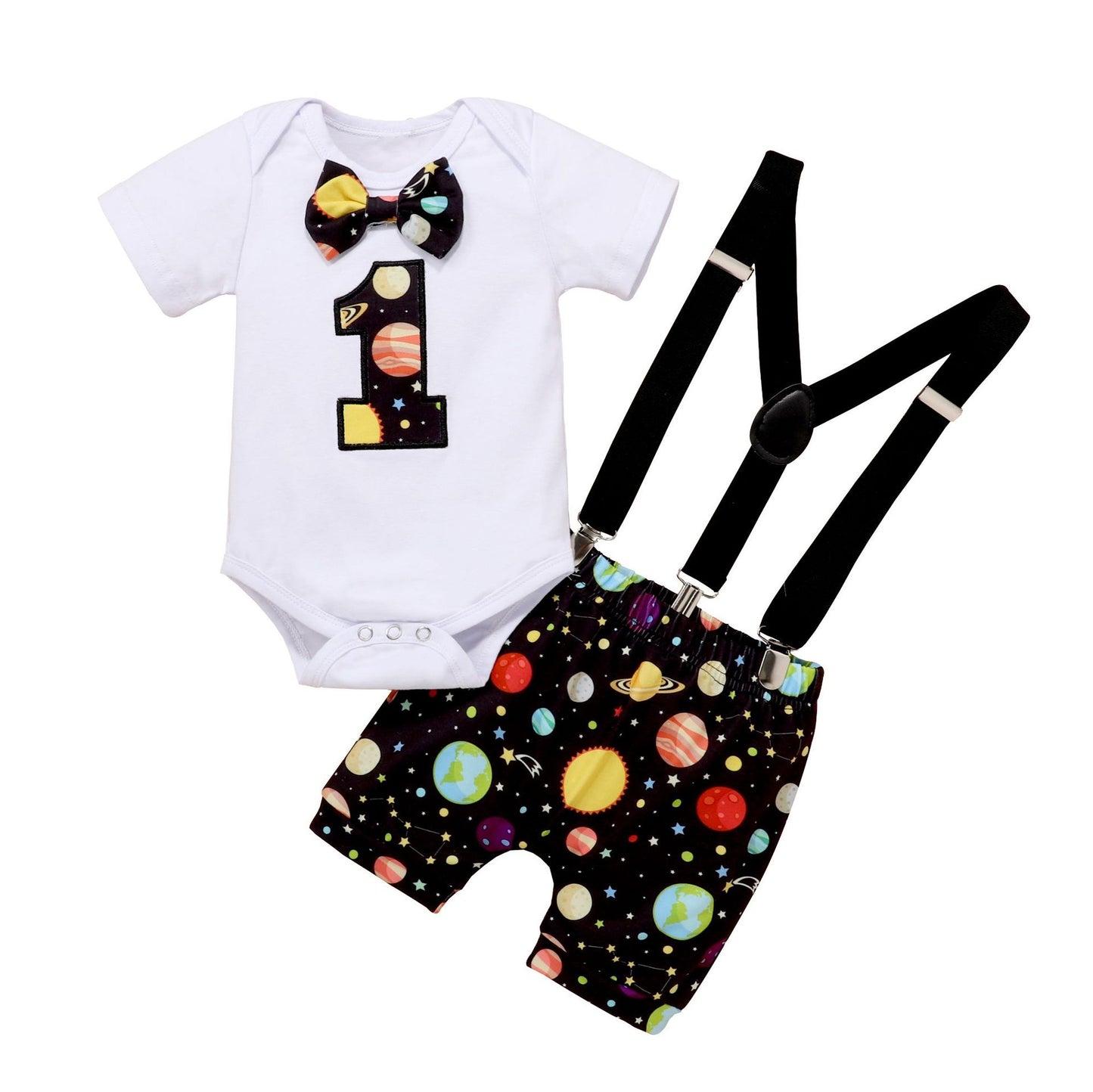 European And American Baby Summer Children's Clothing Digital Romper