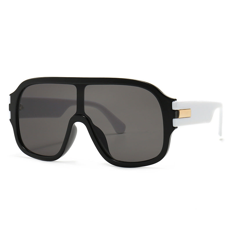 Men'S Oversized Frame Sunglasses And Women'S One-Piece Sunglasses