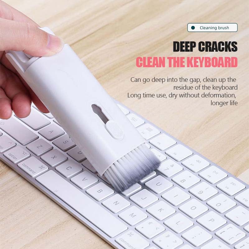 Multifunction 7-in-1 Keyboard Cleaning Brush Keyboard Computer Bluetooth Headset Dust Brush Cleaning Kit Airpod Cleaner