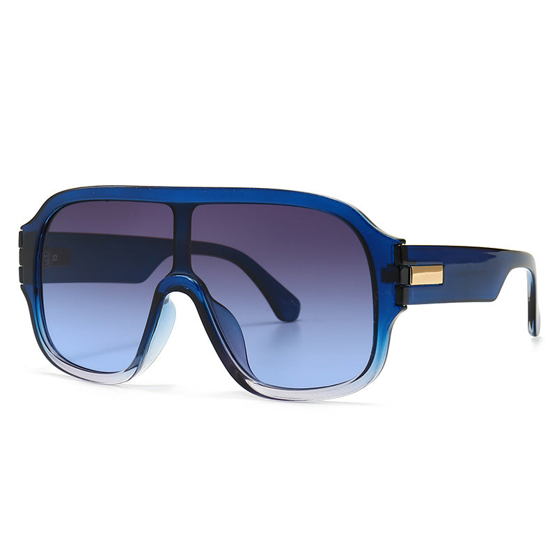 Men'S Oversized Frame Sunglasses And Women'S One-Piece Sunglasses