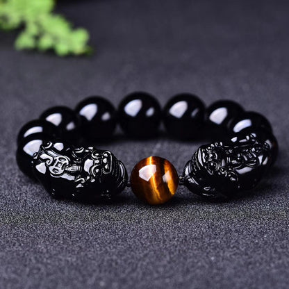 Lucky Obsidian Pixiu Bracelet Transfer Bracelet