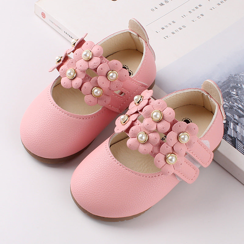 Baby single shoes fashion small flower girl baby shoes