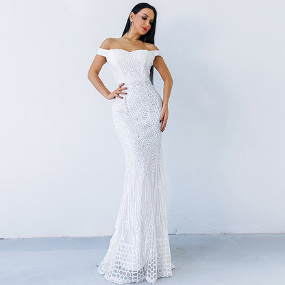 Evening dress fishtail dress