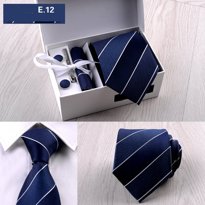 8cm Striped Tie Gift Box