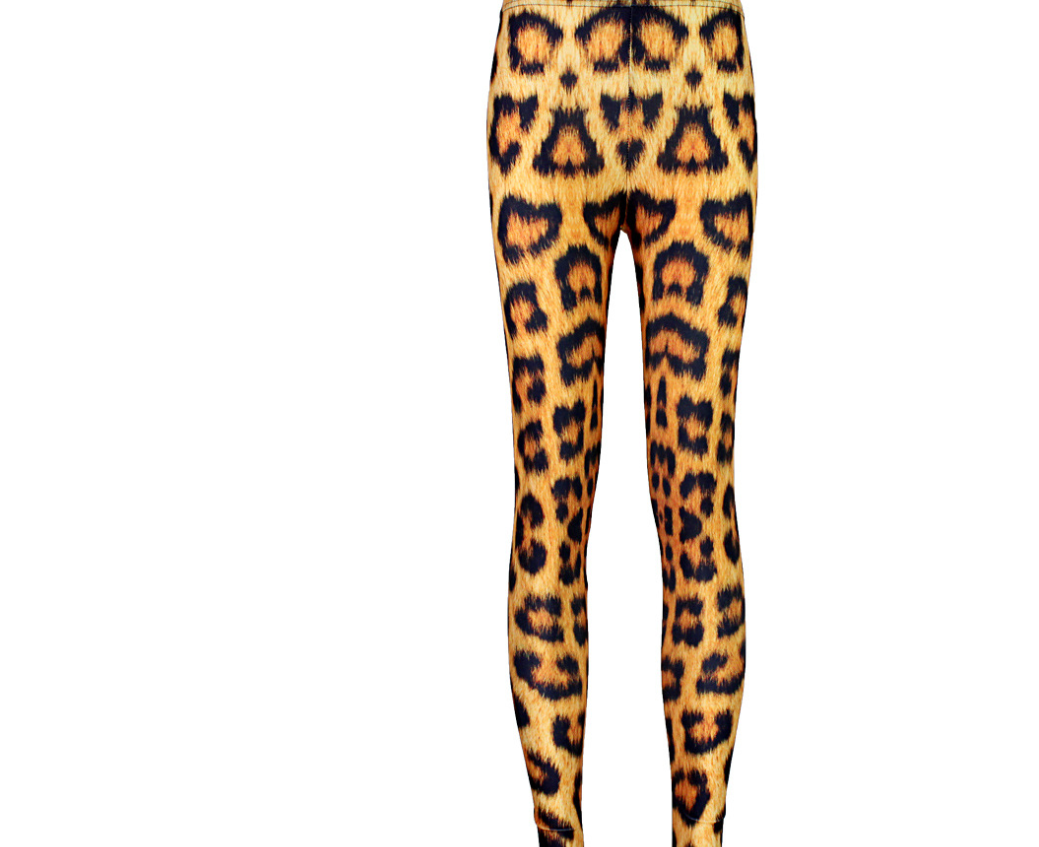 Digital Print Sexy Leopard Skinny Leggings