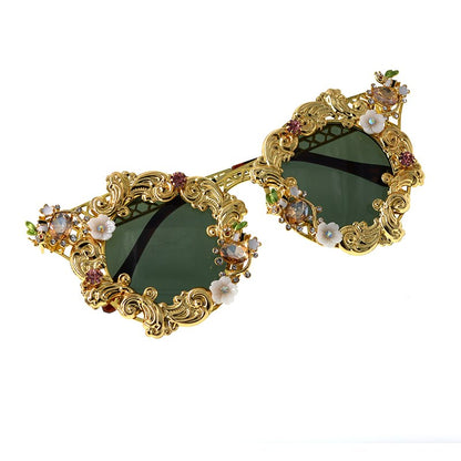 Baroque cat eye sunglasses