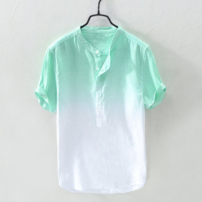 Gradient Cotton Linen Shirt