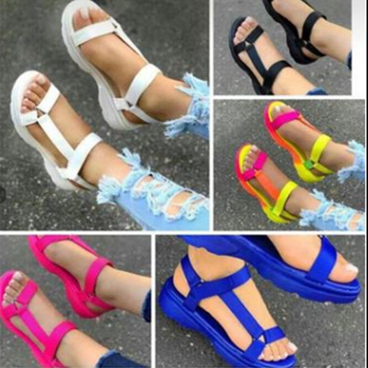 Women's colorful muffin sports sandals with thick soles