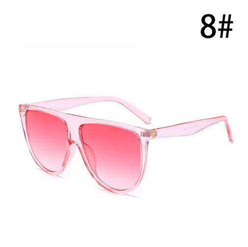 Thin Flat Top Sunglasses Women Luxury Brand Designer Retro Vintage Sunglasses Women Gold Kardashian Clear Glass Sunglasses