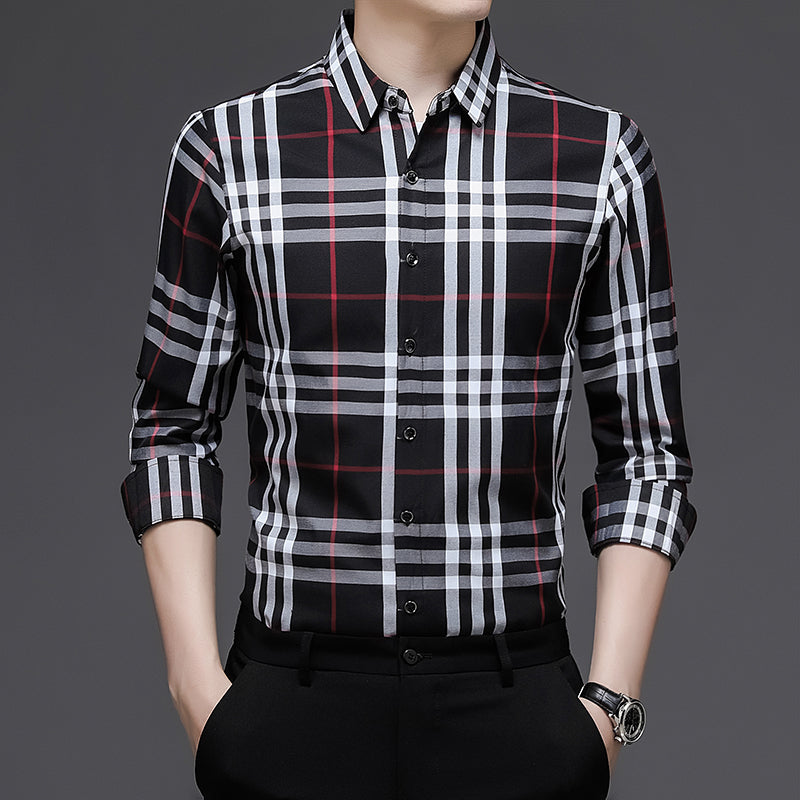 Mens loose retro classic shirt