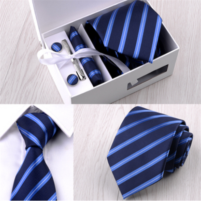 8cm Striped Tie Gift Box