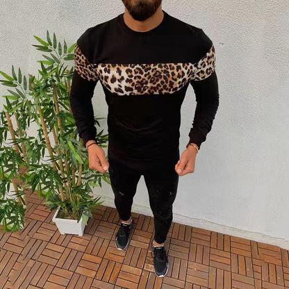 Printed leopard print T-shirt