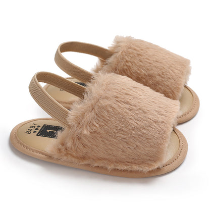 Children's Fur Toddler Flat-heel Slippers