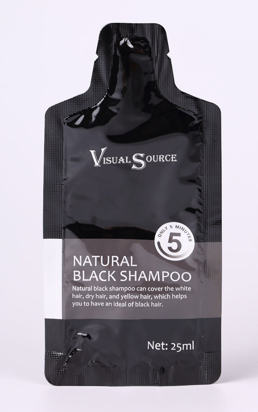 25ml Black Hair Shampoo Natural Herbal Faster Blackening Hair Dyeing Lotion Hair Care Supplies Men Women HAIR Coloring
