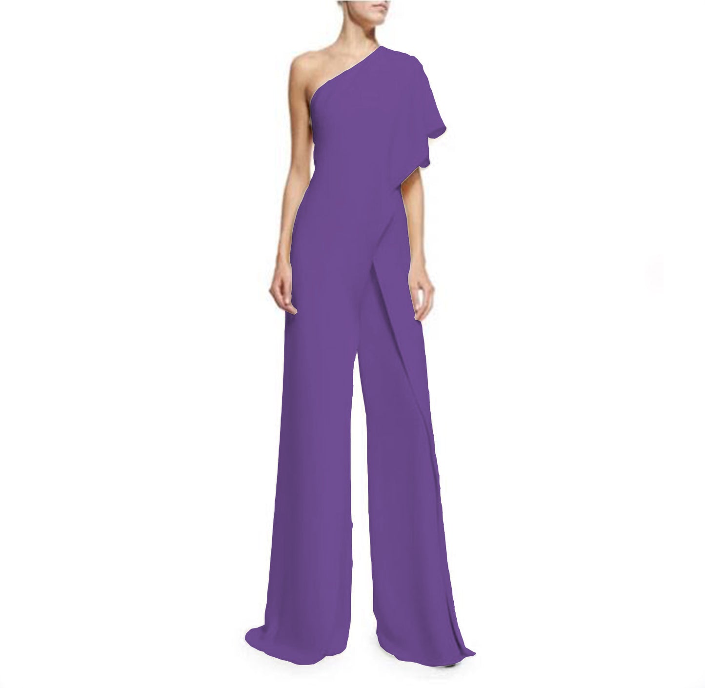 One-shoulder jumpsuit