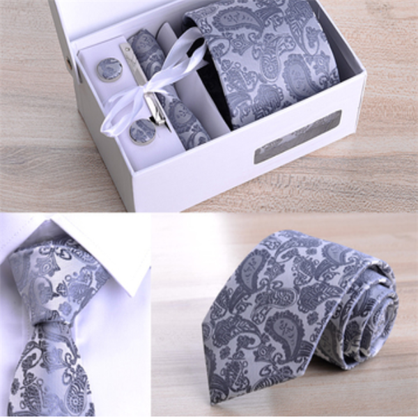 8cm Striped Tie Gift Box