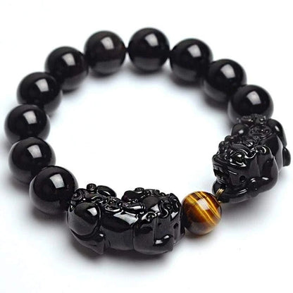 Lucky Obsidian Pixiu Bracelet Transfer Bracelet