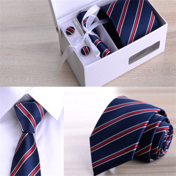 8cm Striped Tie Gift Box