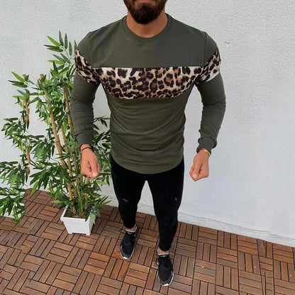 Printed leopard print T-shirt