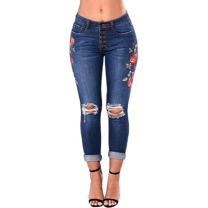 Ripped Jeans For Women 2021 Women Jeans Pencil Pants Denim Jeans