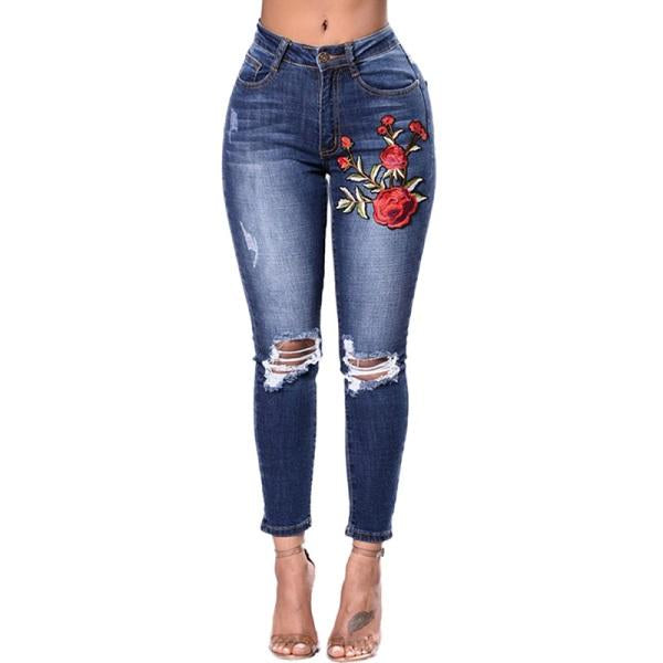 Ripped Jeans For Women 2021 Women Jeans Pencil Pants Denim Jeans