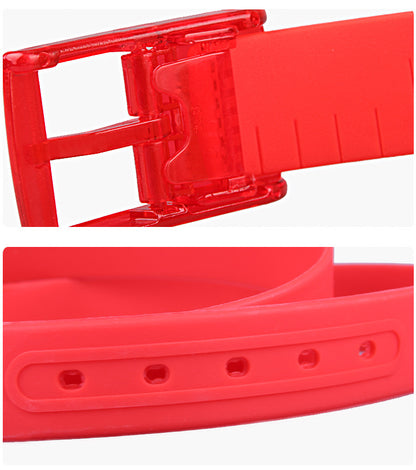 Unisex belt plastic buckle belt