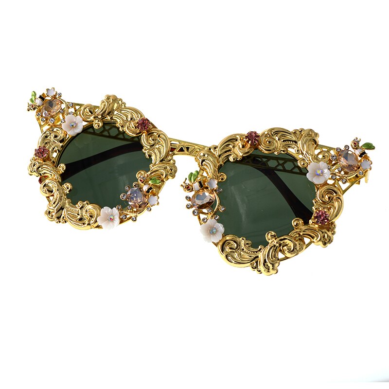 Baroque cat eye sunglasses