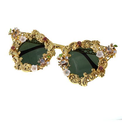 Baroque cat eye sunglasses