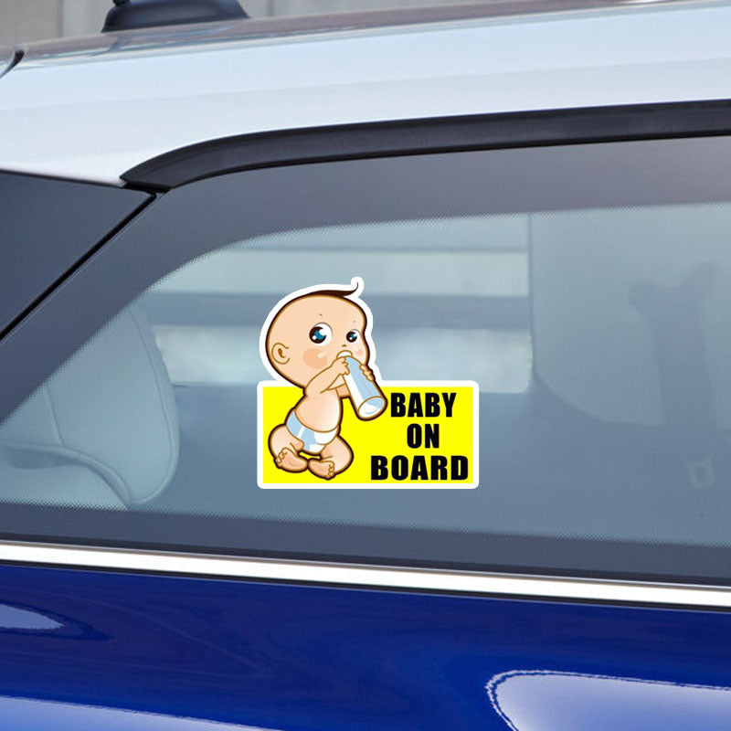 Baby On Moard Color Printing Reflective Sticker Warning Car Sticker Slogan