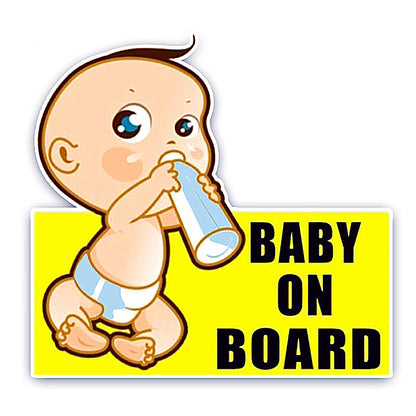 Baby On Moard Color Printing Reflective Sticker Warning Car Sticker Slogan