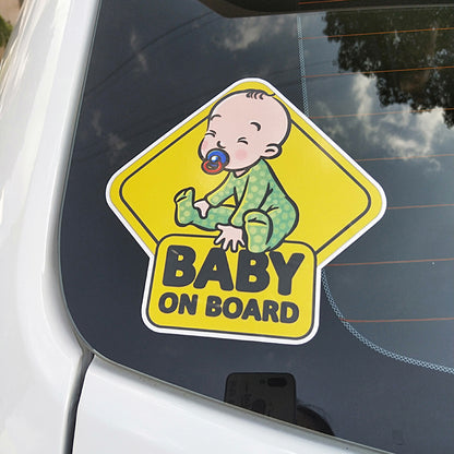 Baby On Moard Color Printing Reflective Sticker Warning Car Sticker Slogan