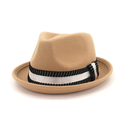 Pure Wool Top Hat Women Fashion Jazz Hat Ladies Hat