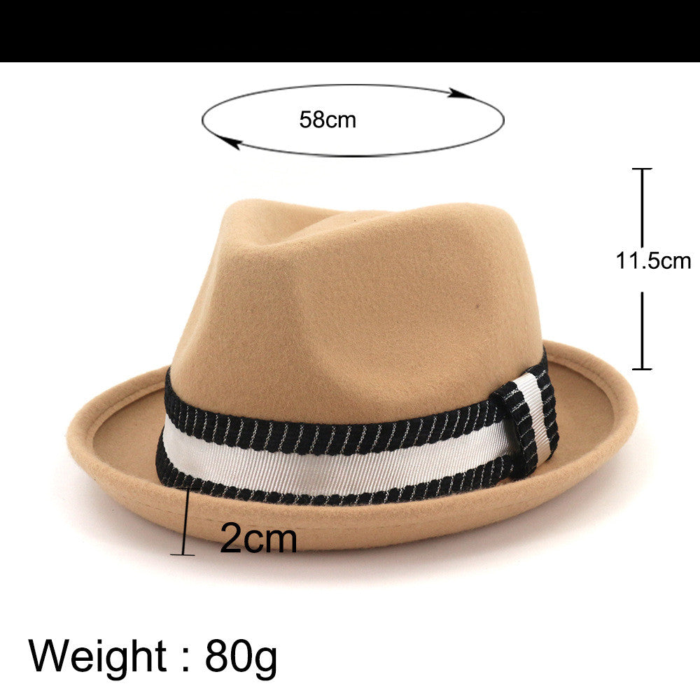 Pure Wool Top Hat Women Fashion Jazz Hat Ladies Hat