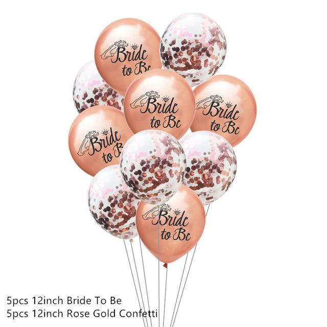 Wedding Decorations Rose Gold Bride To Be Letter Foil Balloo