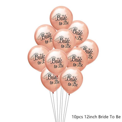 Wedding Decorations Rose Gold Bride To Be Letter Foil Balloo