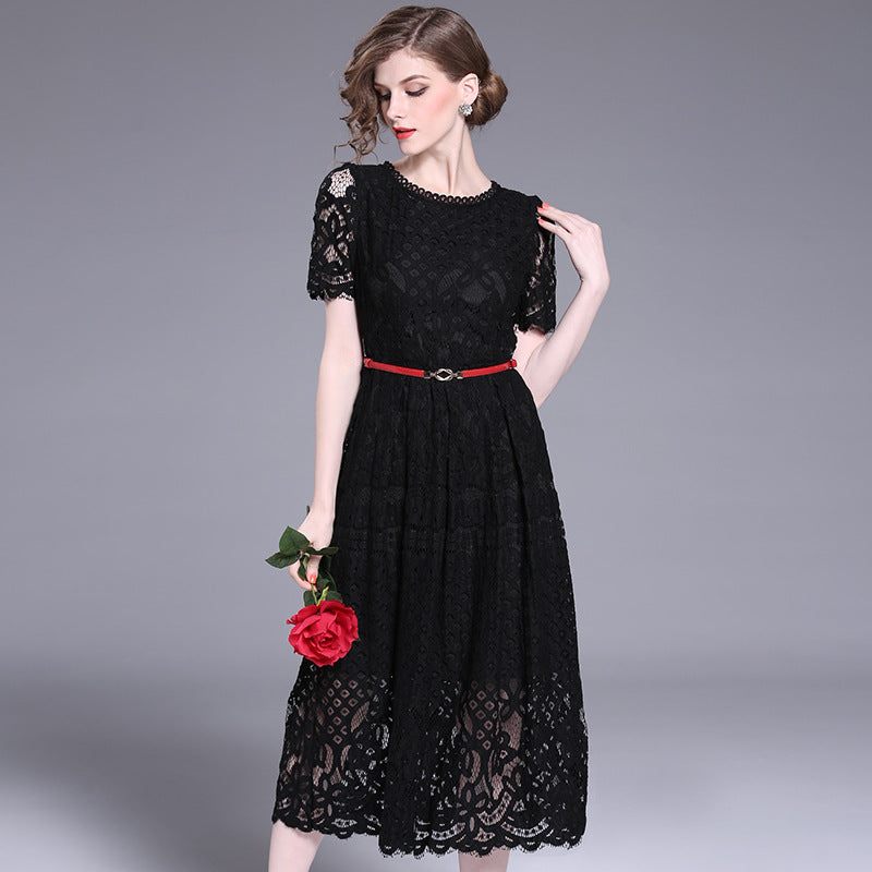 Long Sleeve Slim Sexy Lace Dress