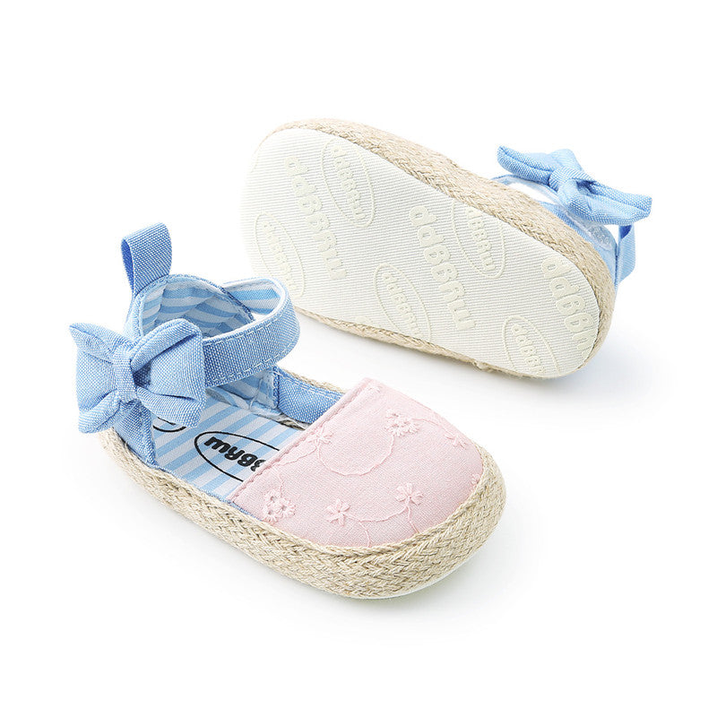 Baby Shoes Bowknot Breathable Baby Shoes Velcro