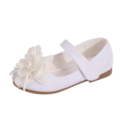 Girls Dress Shoes Flower Lace Princess Shoes