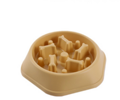 Home Style Bone Choke Prevention Slow Food Bowl Dog Bowl