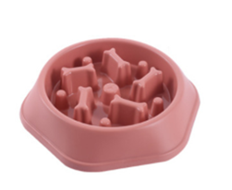 Home Style Bone Choke Prevention Slow Food Bowl Dog Bowl