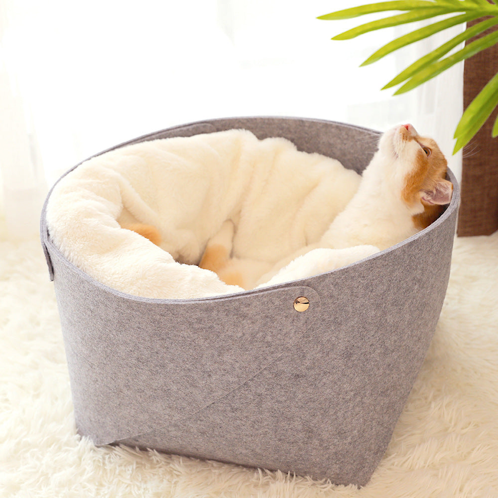 Round Felt Four Seasons Cat Litter