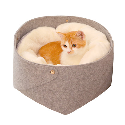 Round Felt Four Seasons Cat Litter