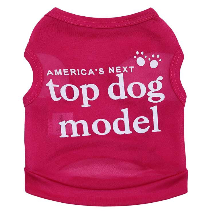 All-Polyester Ultra-Thin Breathable Super Model Small Dog Pet Vest Spring And Summer