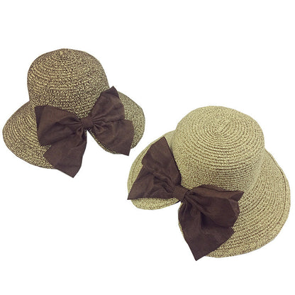 Big Bow Split Sunshade Hat Summer Vacation Sunshade Beach Hat