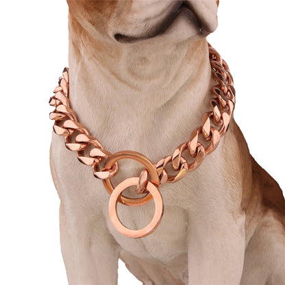 Titanium Steel Stainless Steel Two-tone Polished Gold Collar