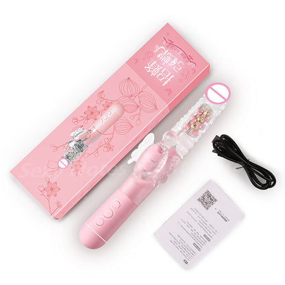 Female Erotic Masturbation Device Electric Retractable Massage Vibrator