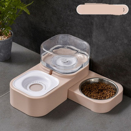 Automatic Drinking Water Cat Food Bowl Anti-overturning Cat Drinking Bowl Cat Rice Bowl