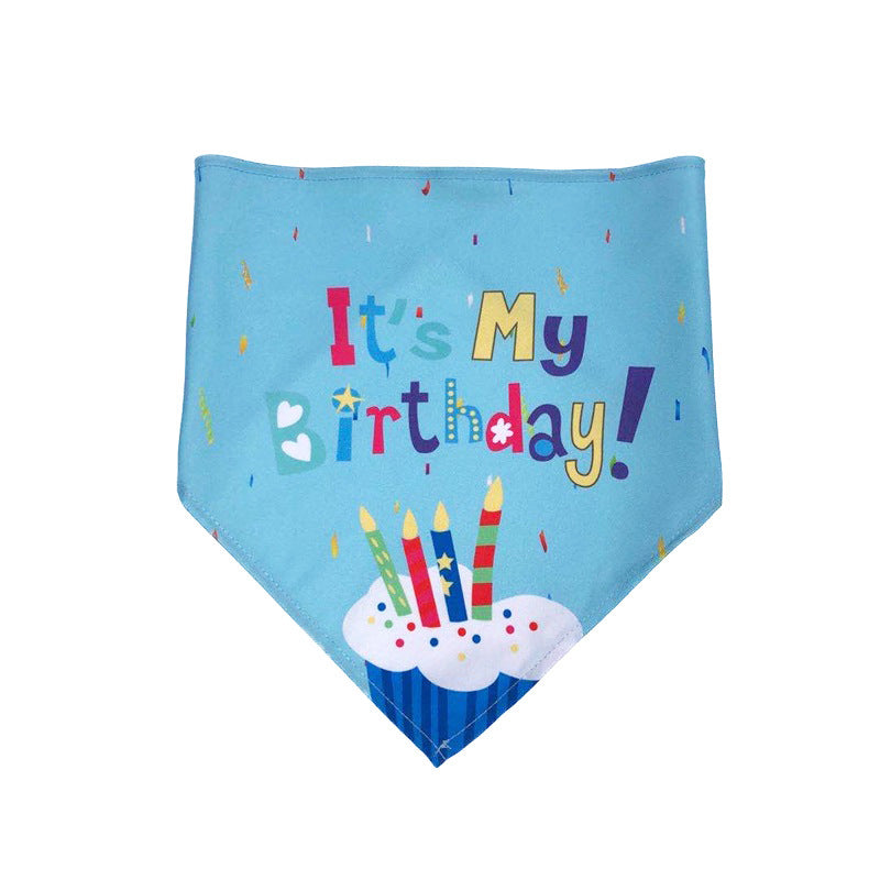 Pet Birthday Triangle Towel Dog Birthday