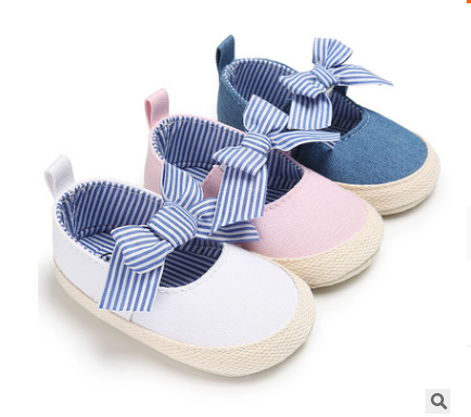 Baby Shoes Spring And Autumn Models 0-1 year Old Bowknot Soft Sole Baby Shoes Toddler Shoes