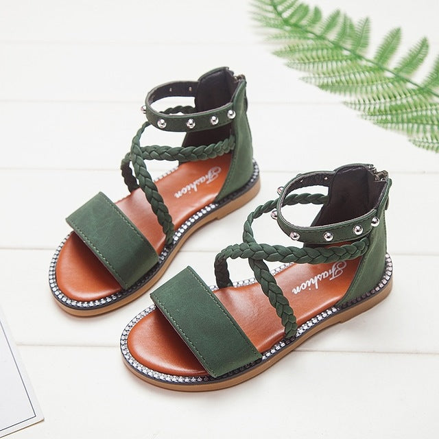 Kids Shoes Leather Sandals for Baby Girls Toddlers girl 2020